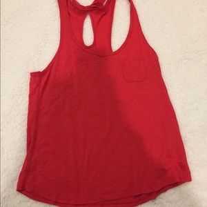 Pink/Red Racerback Tank Top